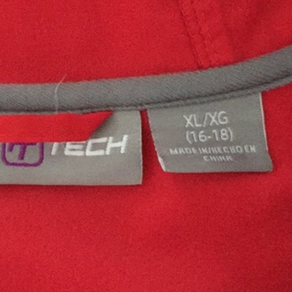 Free Tech Women's Red Hooded Soft Shell Jacket - Picture 6 of 6